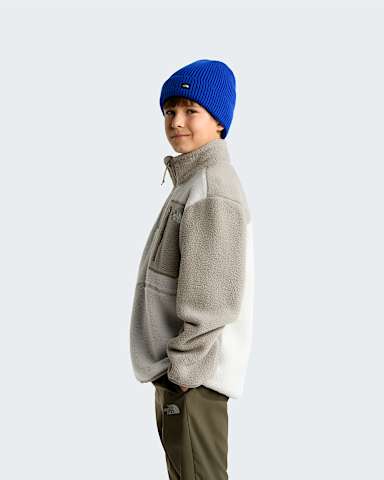 Polaire col zipp Yumiori pour enfant TNF Cumulus CloudStone Slab ALT2