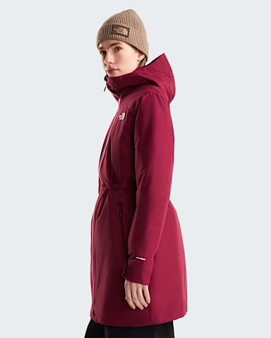 Parka isolante Hikesteller pour femme TNF Burgundy Crush ALT2