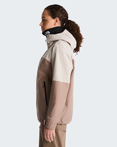 DryVent inritsbare jas voor dames TNF GarnetTimeless Taupe ALT2