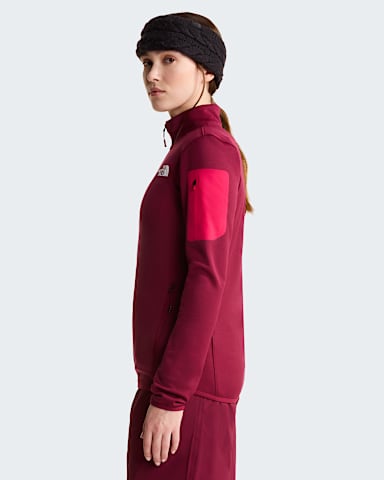 Giacca in pile Mistyescape da donna TNF Burgundy Crush ALT2