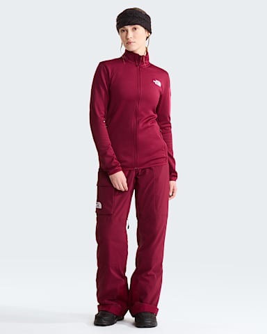 Giacca in pile Mistyescape da donna TNF Burgundy Crush ALT1