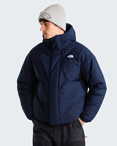 Mens Oversized Puffer Jacket TNF Summit Navy HERO