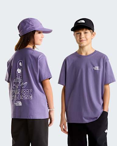 Tshirt Alien Relaxed Graphic da ragazzi TNF Grounded Plum HERO