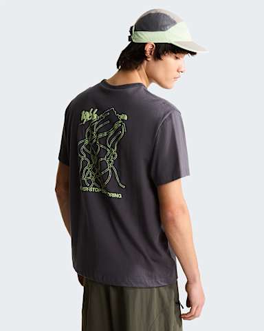 Tshirt graphique dcontract unisexe NSE Slopes TNF Anthracite Grey ALT2
