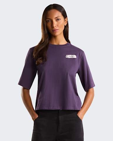 Camiseta de corte cuadrado con estampado grfico Retro Trail TNF Endless Dusk ALT1