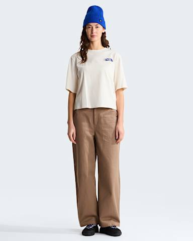 Retro Trail Boxy Graphic TShirt voor dames TNF White Dune ALT2