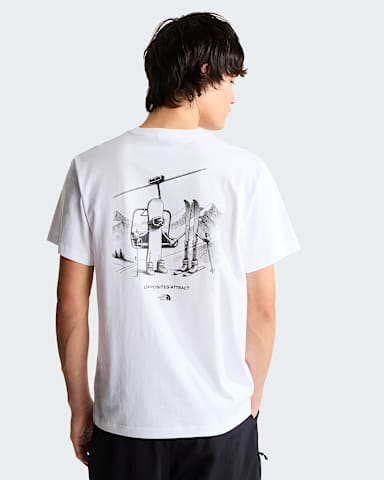 Opposites Attract Relaxed Graphic Tshirt Unisex TNF TNF White alt2