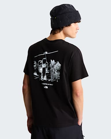 Unisex Opposites Attract Relaxed Graphic TShirt TNF TNF Black alt2