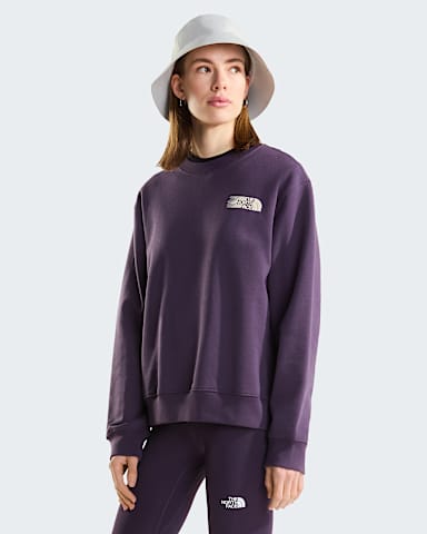 Womens Retro Trail Relaxed Graphic Sweatshirt TNF Endless Dusk HERO