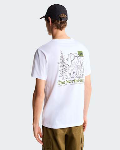 Mens Monte Regular Graphic TShirt TNF TNF White HERO