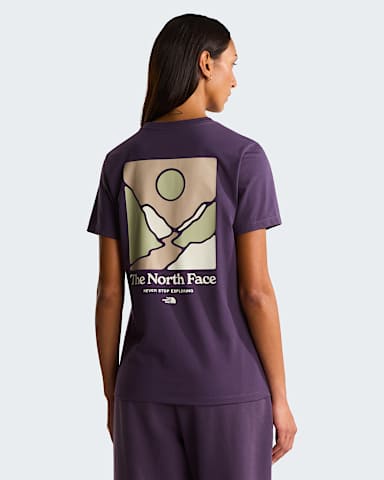 Monte Regular Graphic Tshirt voor dames TNF Endless Dusk HERO