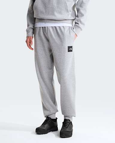 Mens Box Half Dome Regular Tapered Joggers TNF TNF Pale Grey Heather HERO