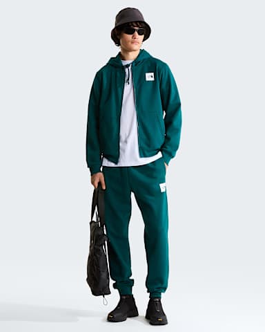 Box Half Dome Jogginghose Tapered in Standard Fit Herren TNF Pacific Teal ALT1
