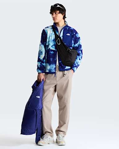 Yumiori Off Peak Printed Fleece Jacket M TNF Bold Blue Granitic Rock Print ALT1