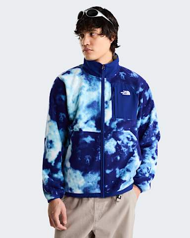 Yumiori Off Peak Printed Fleece Jacket M TNF Bold Blue Granitic Rock Print HERO