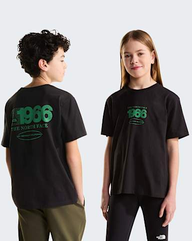 Teens Track Relaxed Graphic TShirt TNF TNF Black HERO