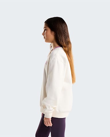 Sweat graphique dcontract Chalbi pour fille TNF White Dune ALT2