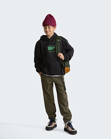 Sweat capuche graphique dcontract Track pour enfant TNF TNF Black ALT2