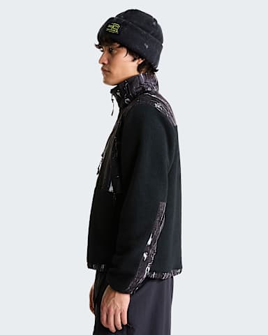 Retro Denali Geprinte Jas voor heren TNF TNF Black Impressions Print ALT2