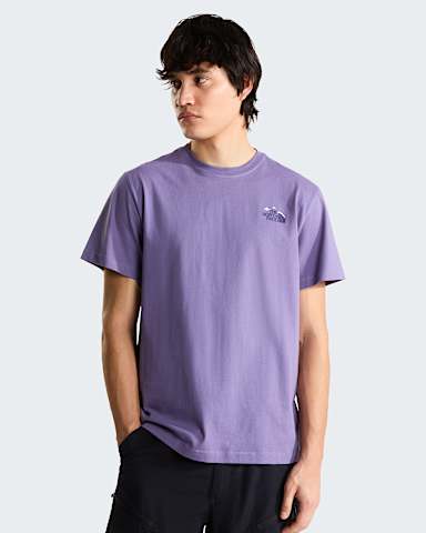 Natuurlijke High Society Ontspannen Graphic TShirt uniseks TNF Grounded Plum ALT2