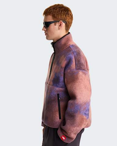 Pile con mezza cerniera TNF Red Box Printed unisex﻿ TNF Grounded Plum 1989 Catalogue Print ALT2