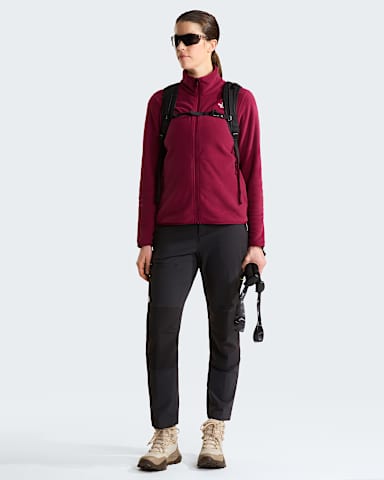 Polaire Glacier pour femme TNF Burgundy Crush ALT1