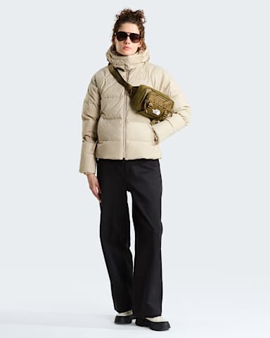 Giacca con cappuccio in piumino Hydrenalite City da donna TNF Timeless Taupe alt1