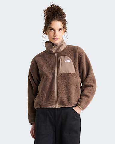 Womens Yumiori OffPeak FullZip Fleece Jacket TNF Smokey BrownGarnet HERO