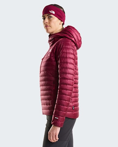 Bettaforca Lightweight Down Hooded Jacket W TNF Burgundy CrushLali Guran ALT2
