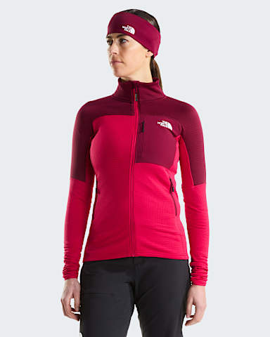 Womens Stormgap Power Grid Jacket TNF Lali GuranBurgundy Crush HERO