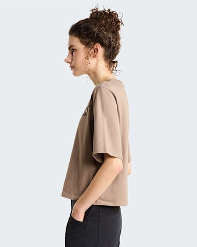 Tshirt Ski Embroidery Boxy con grafica da donna TNF Garnet ALT2