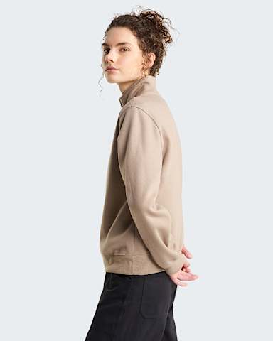 Felpa Ski Embroidery Relaxed con cerniera a 14 e grafica da donna TNF Garnet ALT2