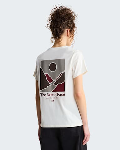 Womens Monte Regular Graphic TShirt TNF White Dune HERO