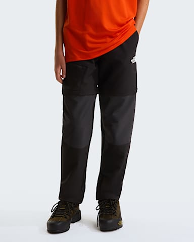 Teens Hike Convertible Trousers TNF TNF BlackAsphalt Grey HERO