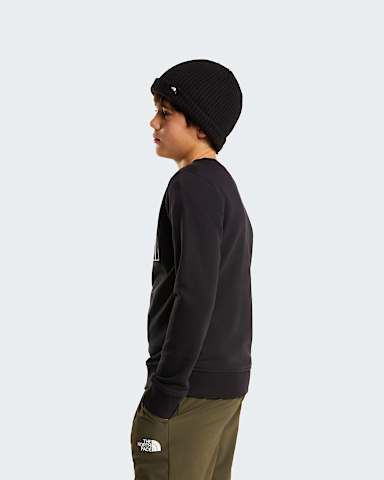 Teens Drew Peak Crew Neck Sweatshirt TNF TNF Black ALT2
