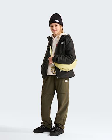 Girls Warm Antora Rain Jacket TNF TNF BlackTNF Black ALT1