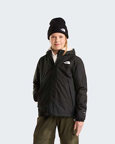 Girls Warm Antora Rain Jacket TNF TNF BlackTNF Black HERO