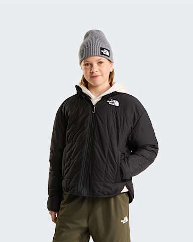 Girls Reversible Shasta FullZip Jacket TNF TNF Black HERO