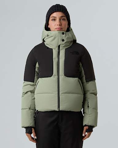 Cropped Cold Spelldonsjas voor dames TNF Slate MossTNF Black ALT4