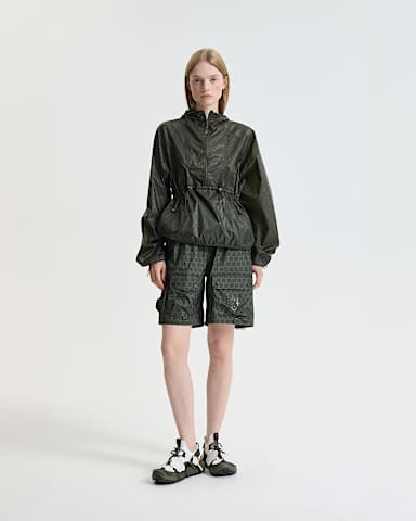 TNF X Cecilie Bahnsen Marlowe Pullover windjack TNF Forest Night Green HERO