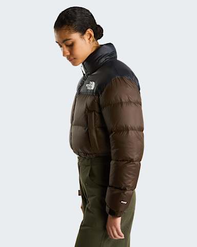 Damska krtka kurtka Nuptse TNF Dark ChestnutTNF Black alt2