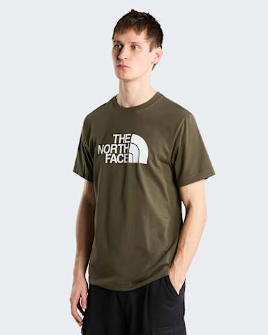 Mens Evolution Half Dome Regular TShirt TNF New Taupe Green hero
