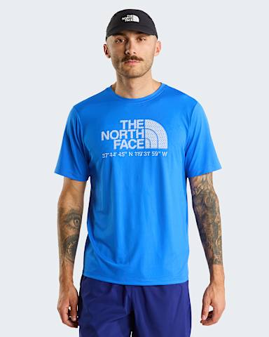 Mens 247 Logo Graphic TShirt TNF Active Blue HERO