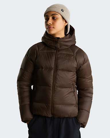 Womens Hydrenalite City Down Hooded Jacket TNF Dark Chestnut hero