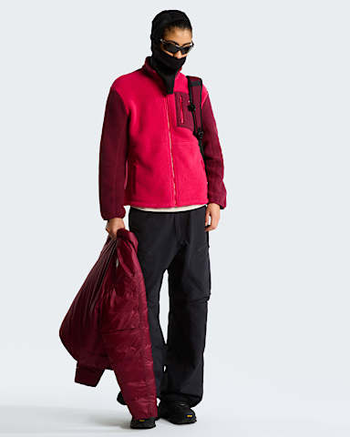 Yumiorifleecejas met volledige rits voor dames TNF Lali GuranBurgundy Crush ALT1