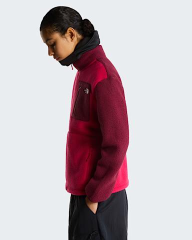 Yumiorifleecejas met volledige rits voor dames TNF Lali GuranBurgundy Crush ALT2