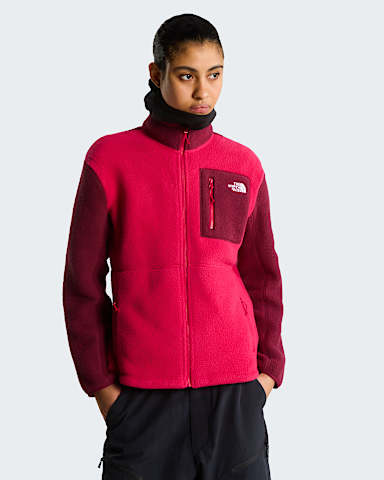 Yumiorifleecejas met volledige rits voor dames TNF Lali GuranBurgundy Crush HERO