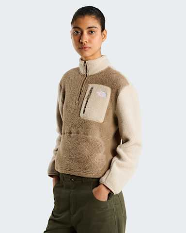 Veste en polaire col zipp Yumiori pour femme TNF GarnetTimeless Taupe HERO