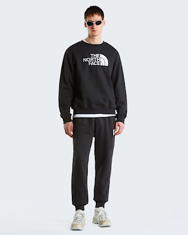 Mens TNF Essential Drew Peak Regular Sweatshirt TNF TNF Black alt1