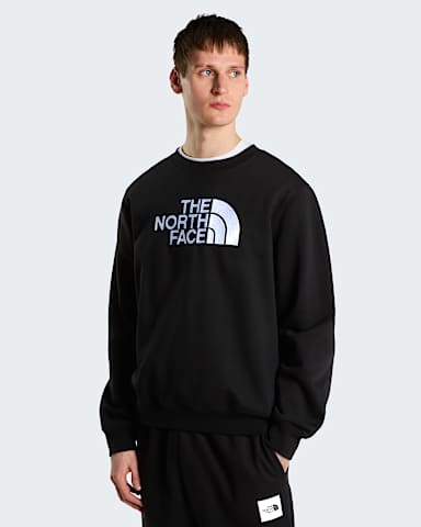 Mens TNF Essential Drew Peak Regular Sweatshirt TNF TNF Black hero